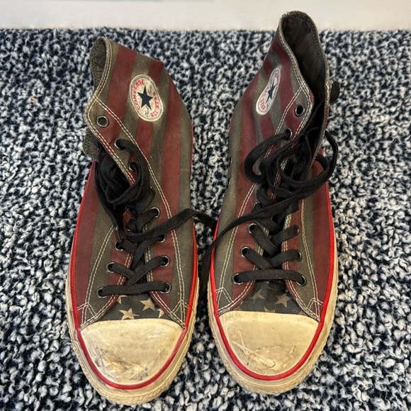 John Varvatos / Chuck Taylor Converse All Star stars n stripes high-tops - Picture 3 of 16